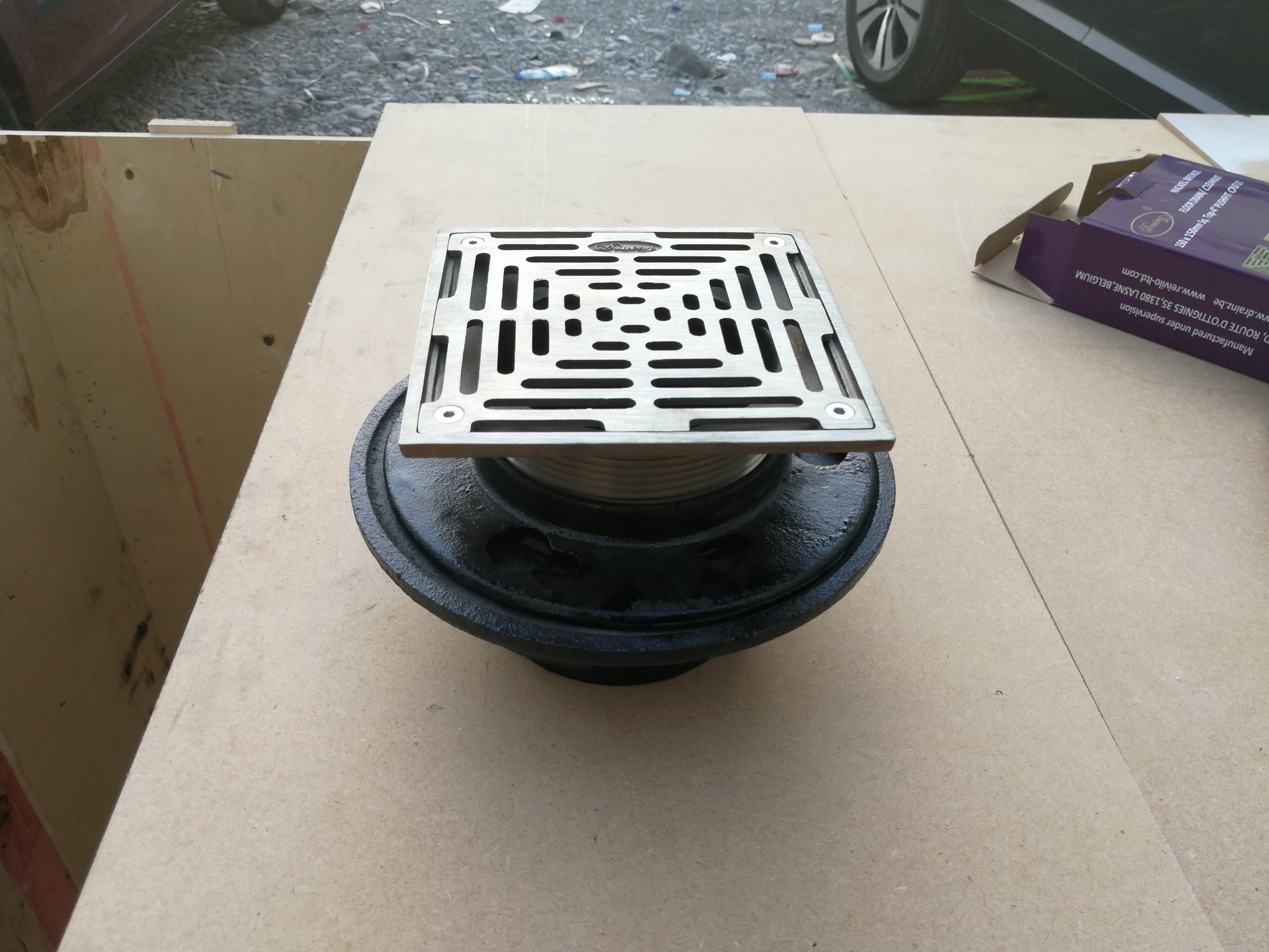 NICKEL BRONZE 2PCS FLOOR DRAIN STRAINER